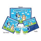 Set Jardin De Infantes Personalizado Bluey (nene)