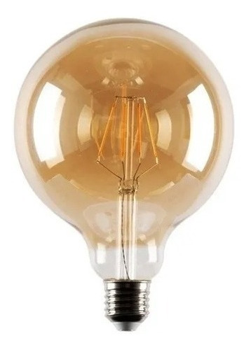 Lampara Globo Grande Led G120 Filamento Ambar Vintage 10w