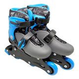 Roller Patins Infantil Clássico Triline Inline Azul Menino