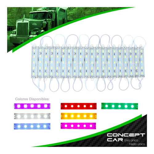 20 Modulos 5 Led 5050 Universal Multiusos 12v Colores F1