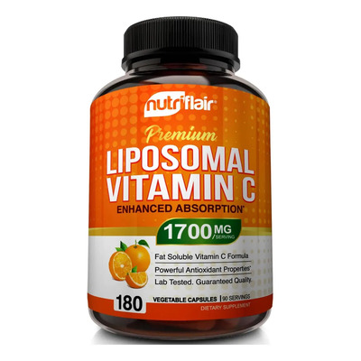 Vitamina C Liposomal Nutriflair 1700mg 180ct Sabor Sin Sabor | MercadoLibre