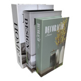 Caixa Decorativa Porta Livro / Objeto 3 Diferentes Estampas