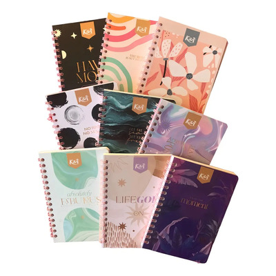 Cuaderno Kiut Forma Francesa 100 Hojas Doble Espiral Color Cuadriculado | Meses sin interés
