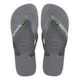 Havaianas Ojotas Brasil Logo Gris Originales