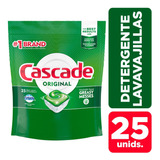 Detergente Lavavajillas Cascade 25 Caps Tabletas Pastillas