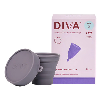 Copa Menstrual Divacup Modelo 2 De Silicona Con Vaso Mezclad | Meses sin interés