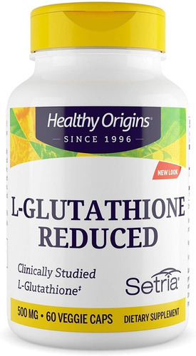 Glutatión Reducido 500 Mg 60 Cápsulas Antioxidante Eg Gg2 Sabor Sin Sabor