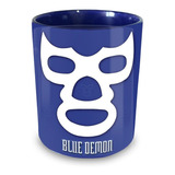 Taza  Blue Demon. Luchadores.