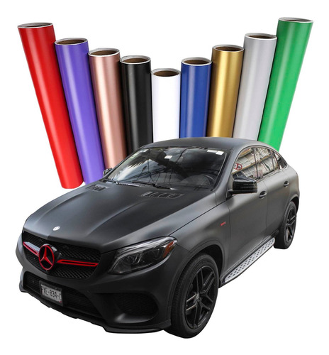 5 Metros Vinil Wrap Automotriz Colores Mate Autoelite Cwf