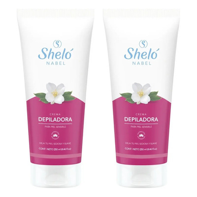 2 Crema Depiladora Sheló Piel Sensible Elimina Vello