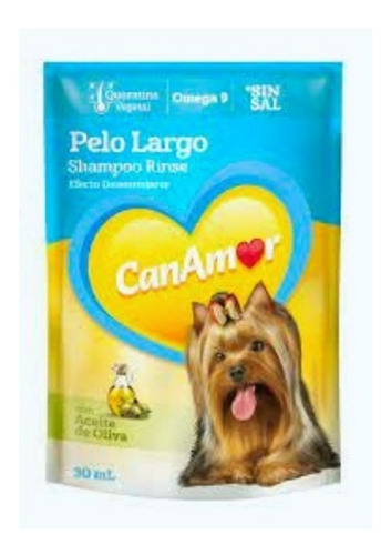 Shampoo Rinse Pelo Largo Canamor 30ml Perros Y Gatos