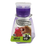 Porta Acetona Com Dosador Manicure E Pedicure 200 Ml - Roxo