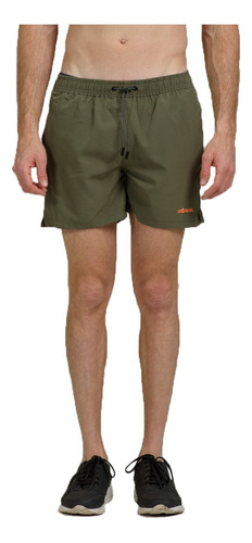 Short Malla Traje De Baño Liso Bordado Hombre Mistral 67016