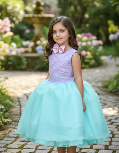 Vestido De Festa Ariel Fantasia Infantil Pequena Sereia