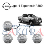 Set 4 Tapones Rueda Nissan Np300 Frontier 2018 Originales