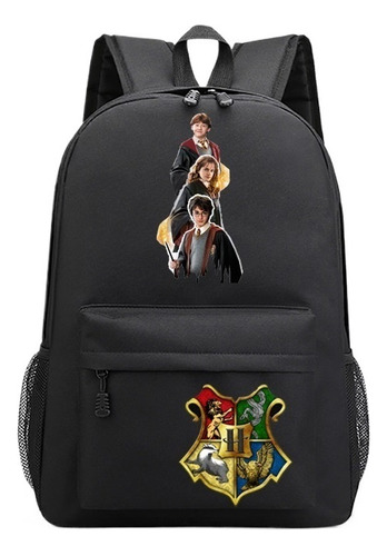 Mochila Casual De Ombro Com Estampa Periférica Harry Potter