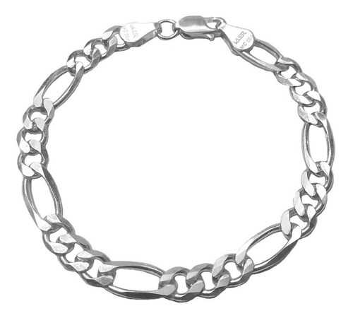 Esclava Pulsera De Plata .925 Tejido 3x1 Cartier 20 Cm 6 Mm