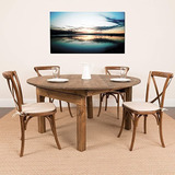 Flash Furniture 60" Rd Farm Mesa De Comedor, 59.