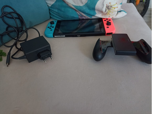Nintendo Switch Con Cargador Y Soporte De Control Sin Hdmi 
