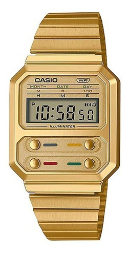 Reloj Casio Vintage A-100weg-9a Venta Oficial 24 Meses Gtia