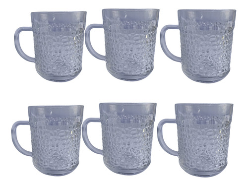 Jogo De Xicaras Cappuccino Café Chá Caneca De Vidro 6 Peças