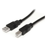 Cable Usb 2.0 Am-bm Para Impresora 1,8m Nisuta Ns-cusb2b Color Negro