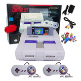Super Nintendo Clássico Anos 90+02 Controles+ 02 Cartuchos!