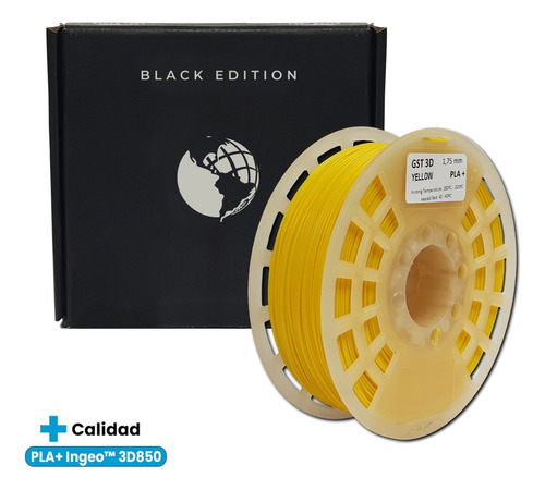 Filamento 3d Gst Pla+ Black Edition Premium 1,75mm X1kg