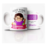 Tazón Taza Personalizada Día Del Profesor (mujer)