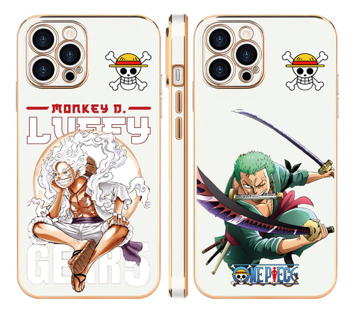Luffy Zoro One Piece Funda Para iPhone Funda 2pcs Tpu Opuw01
