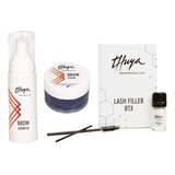 Kit Thuya Para Cuidado De Cejas Shampoo + Serum + Exfoliante