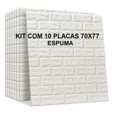 Kit 10 Painel 3d Adesivo Alto Relevo Espuma Revestimento