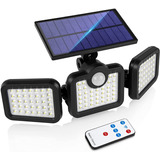 Reflector Led Solar 108 Led Exterior Cobertura 270º Luz Fria