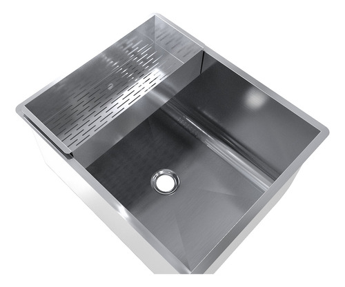 Cuba Tanque Industrial Inox 70x50x35cm Com Cesto Escorredor