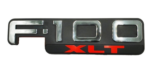 Emblema Insignia F-100 Xlt  En Guardabarros Ford F-100 01/