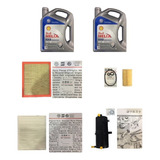 Kit Filtros Original ( Aire + Aceite + Habitaculo + Combustible , Tres Picos ) + 8 Lt Aceite Shell  Volkswagen Amarok 