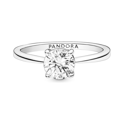 Anillo De Compromiso Pandora Plata 925 Circonita Con Kit