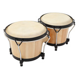 Musicube Bongo - Juego De Tambores De Percusion De 6 Y 7 Pul