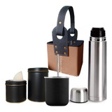 Set Matero Juego Mate Termo Mate Bombilla Latas Y Canasta