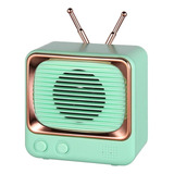 Bocina Bluetooth De Radio Retro Estilo Clásico Verde