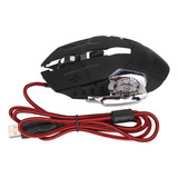 Mouse Rgb Para Juegos, Diseño De Teclas Laterales Con Cable,