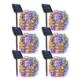 6pcs X30m Luces De Cadena Solar Tira Led Navidad (180m)