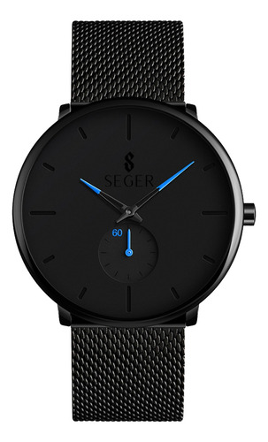 Reloj Minimalista Hombre Seger 9185 Analogico Elegante Acero