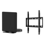 Antena Interior Hd  + Soporte Para Tv De 26 A 60 Pulgadas