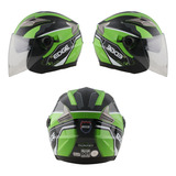 Casco Semi Integral Edge Helmets Evo Certificado Dot Moto