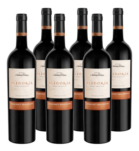 Vino Alegoria Gran Reserva Cabernet Sauvignon X750cc Caja X6