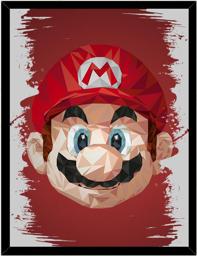 Cuadro Decorativo Mario Bros Medidas 30x40 Cm