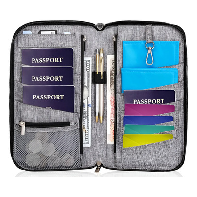 Caja De Almacenamiento De Documentos De Viaje Para El Hogar