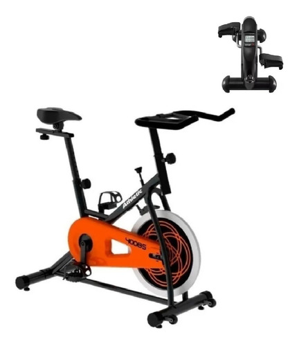 Bicicleta De Spinning Athletic 400bs + Mini Bike Jy 8207