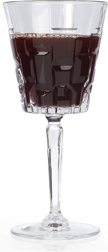 Juego De 6 Copas De Cristal Vino Tinto  Italianas Etna Rcr